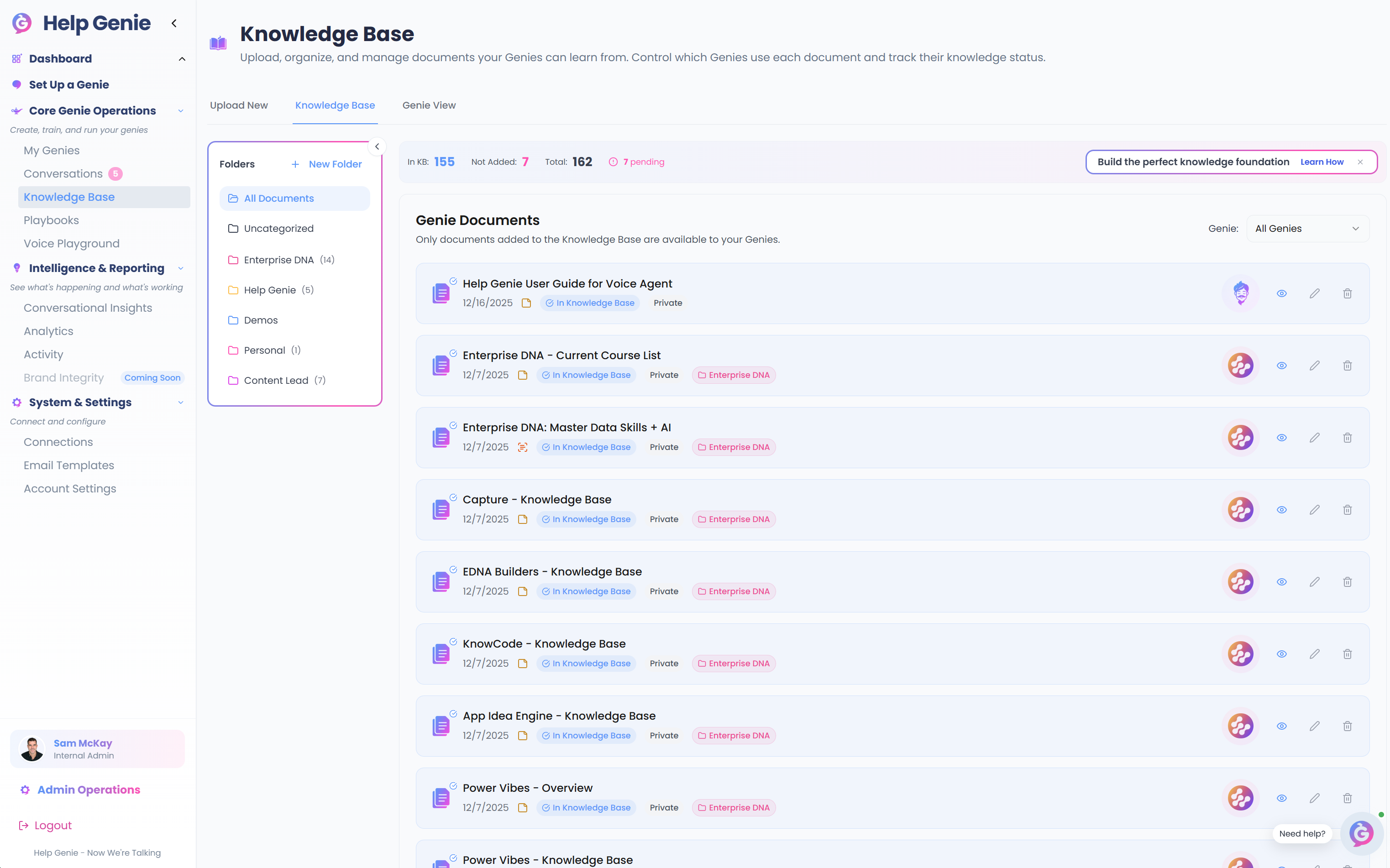 Step 03: Train the Knowledge Base